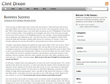 Tablet Screenshot of clintdixon.com
